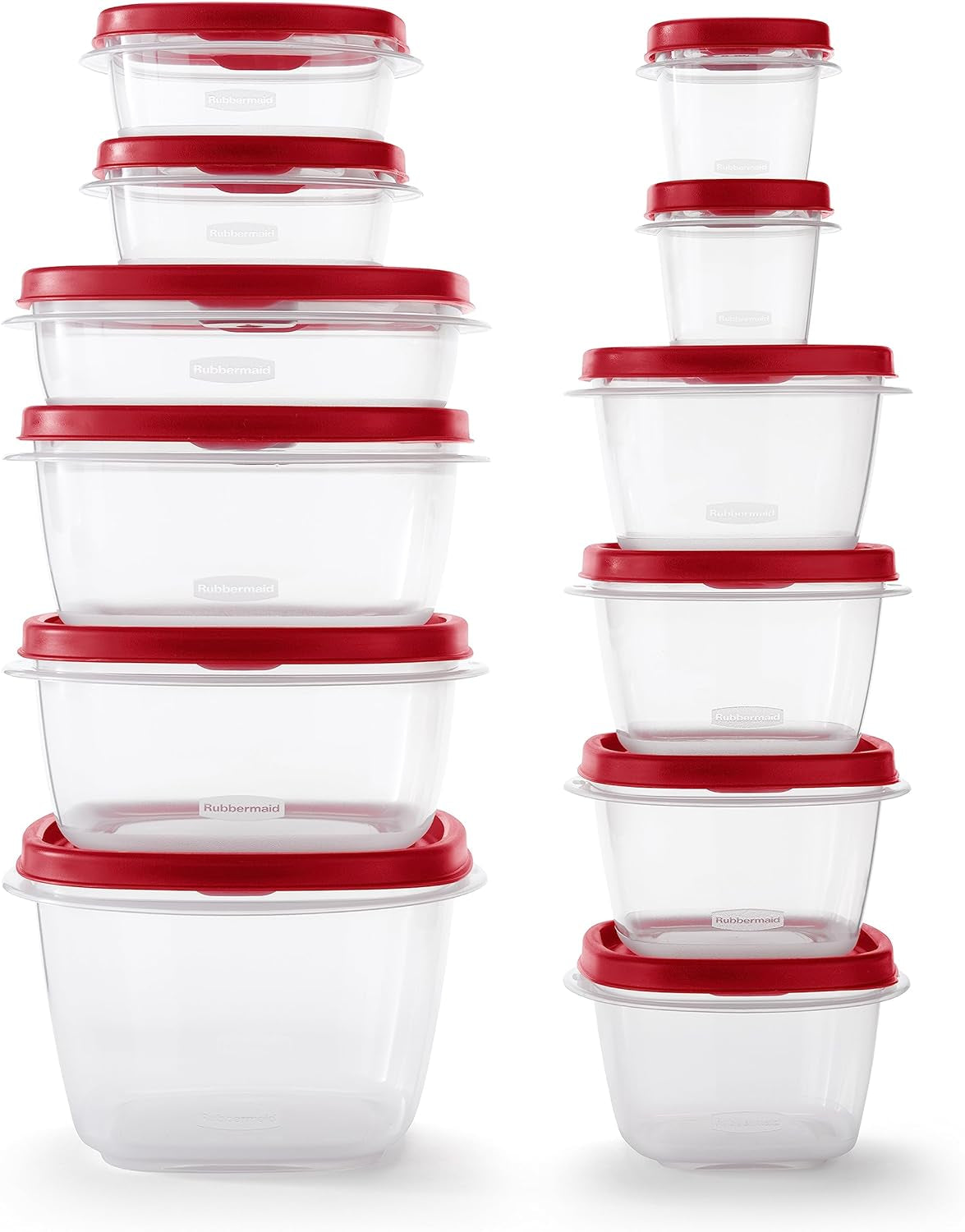 Vented Easy Find Lid Food Storage Containers | Racer Red | 24 Piece Set