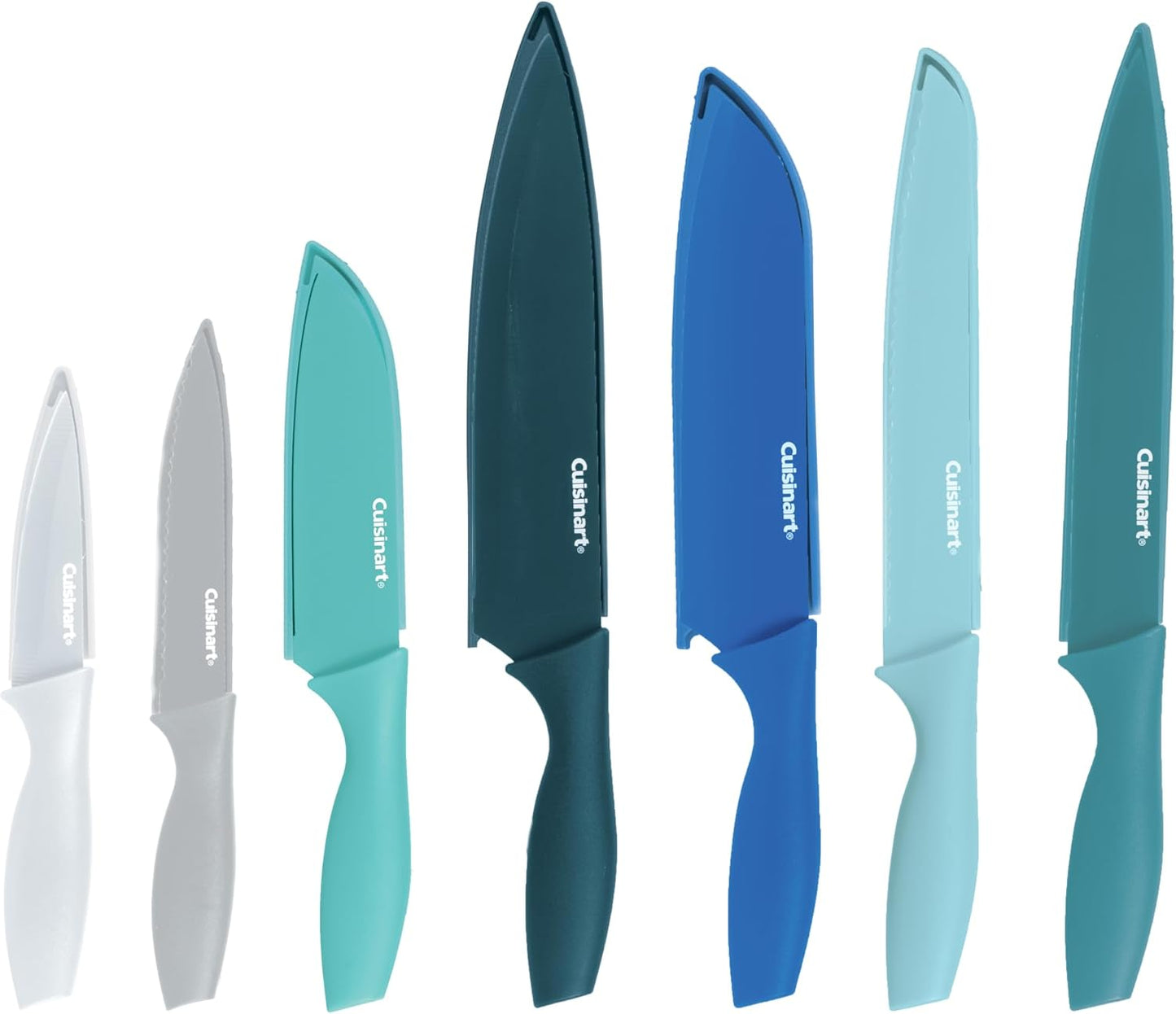 14-Piece Non-Stick Stainless Steel Knife Set with Blade Guards (CA-14AMC)