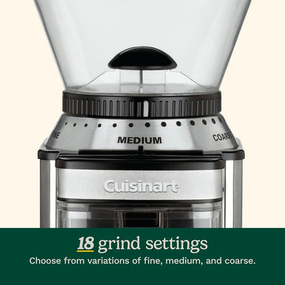 Coffee Grinder, Electric Burr One-Touch Automatic Grinder with 18-Position Grind Selector (DBM-8C)