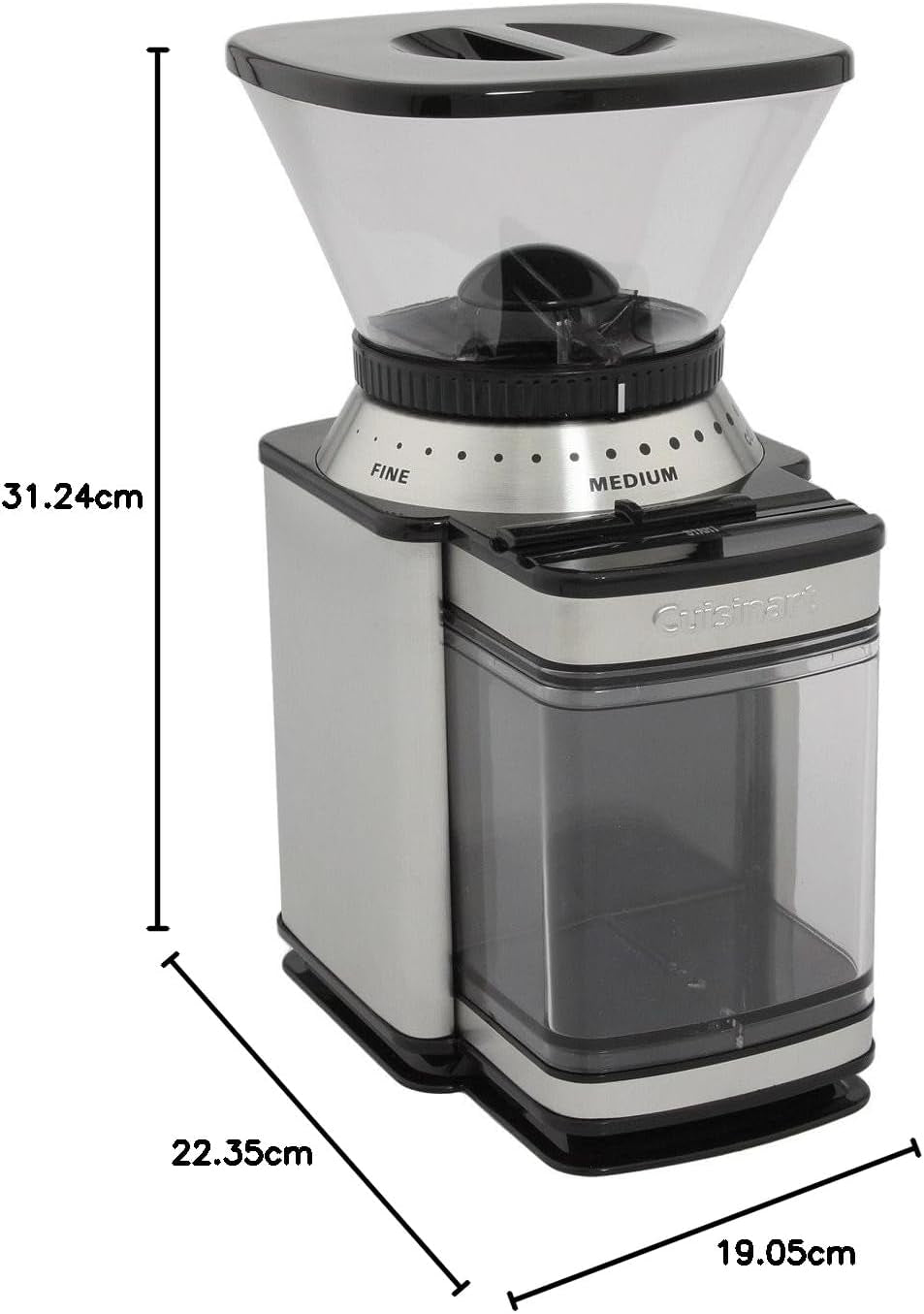 Coffee Grinder, Electric Burr One-Touch Automatic Grinder with 18-Position Grind Selector (DBM-8C)