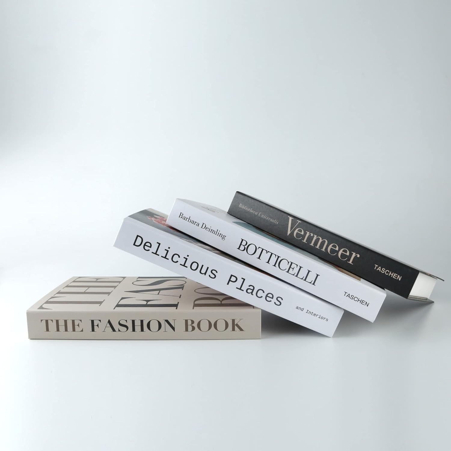 4 Pcs Decorative Books for Home Décor,Black and Whiteshelf Decor Accents Library Décor for Home Sweet Stacked Books