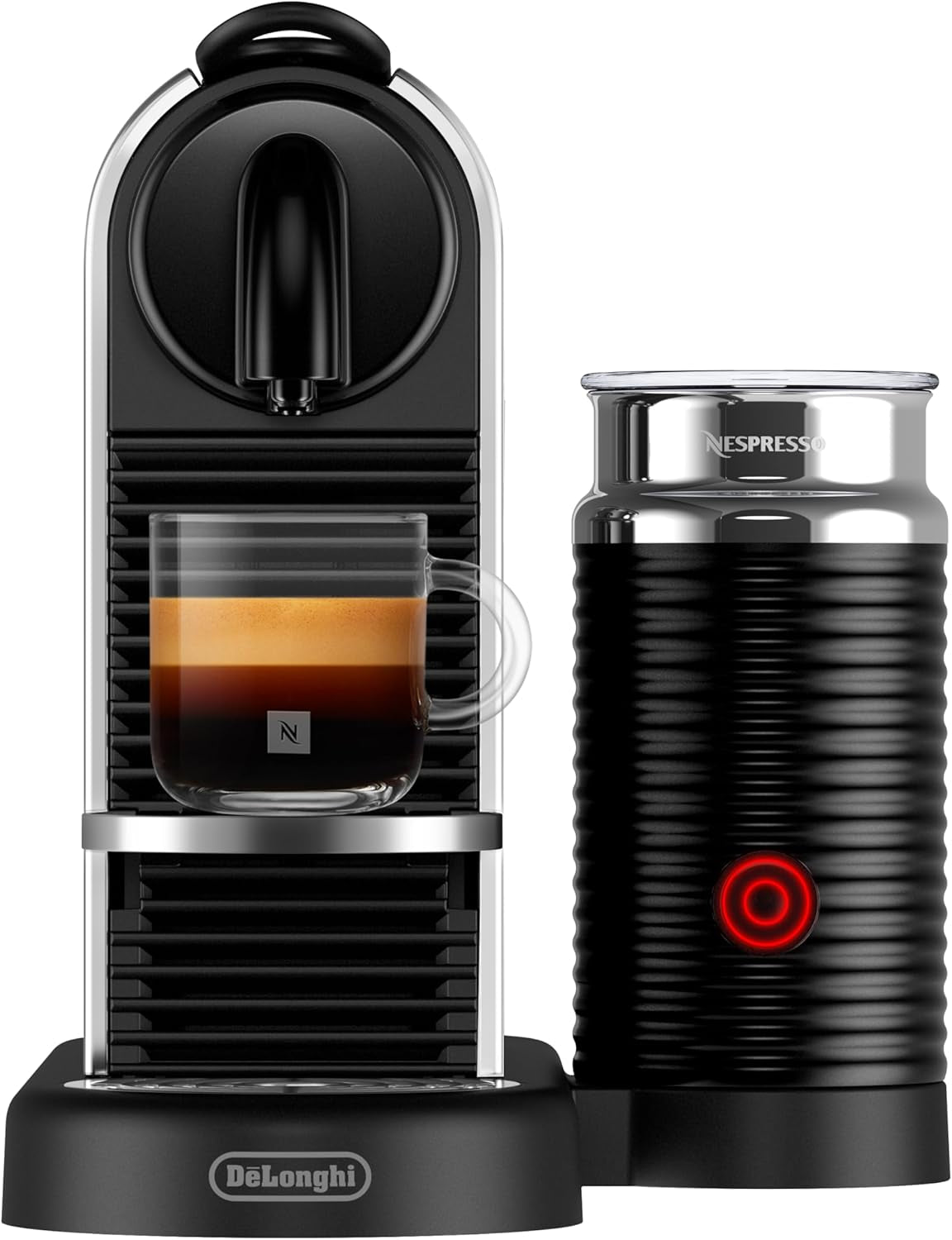 Citiz & Milk Platinum Coffee and Espresso Machine by De'Longhi with Aeroccino Milk Frother - Stainless Steel
