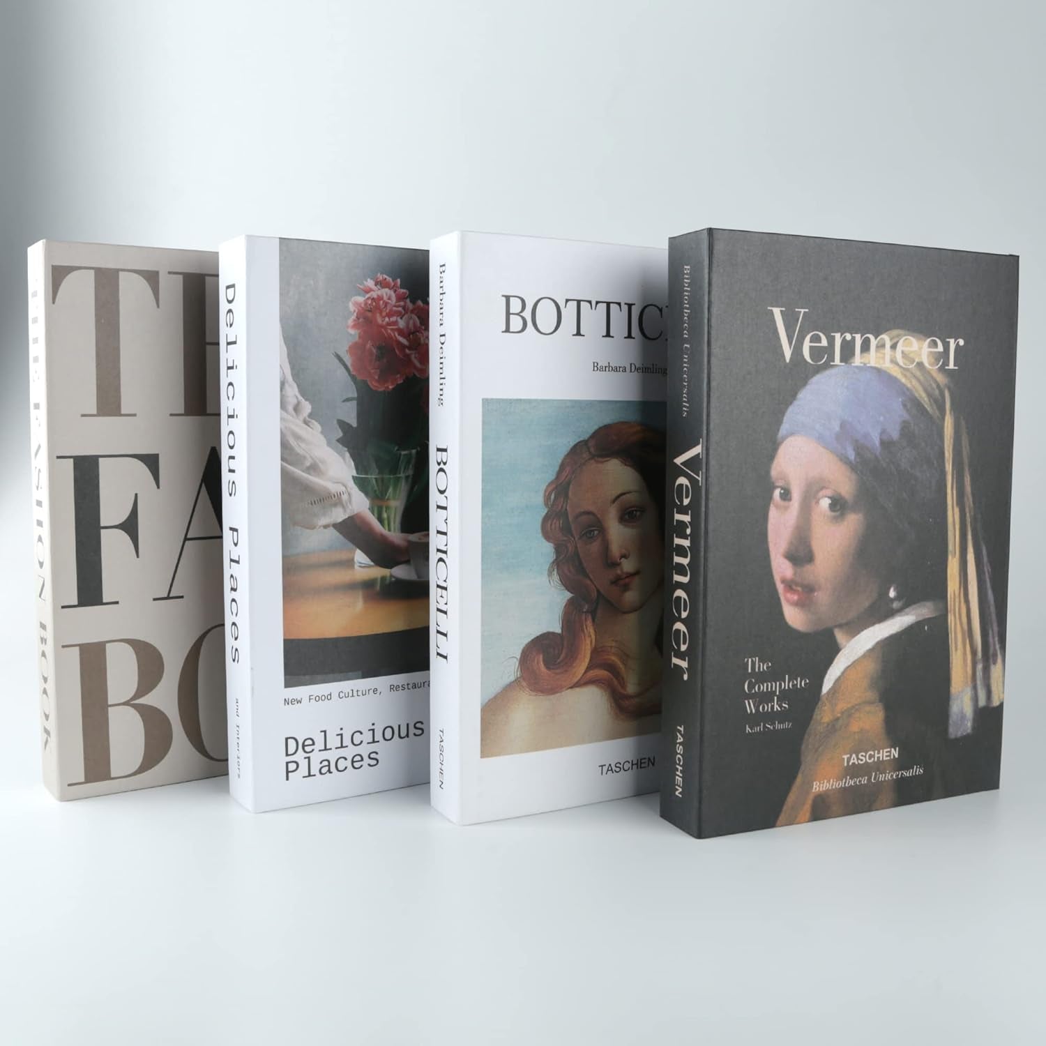 4 Pcs Decorative Books for Home Décor,Black and Whiteshelf Decor Accents Library Décor for Home Sweet Stacked Books